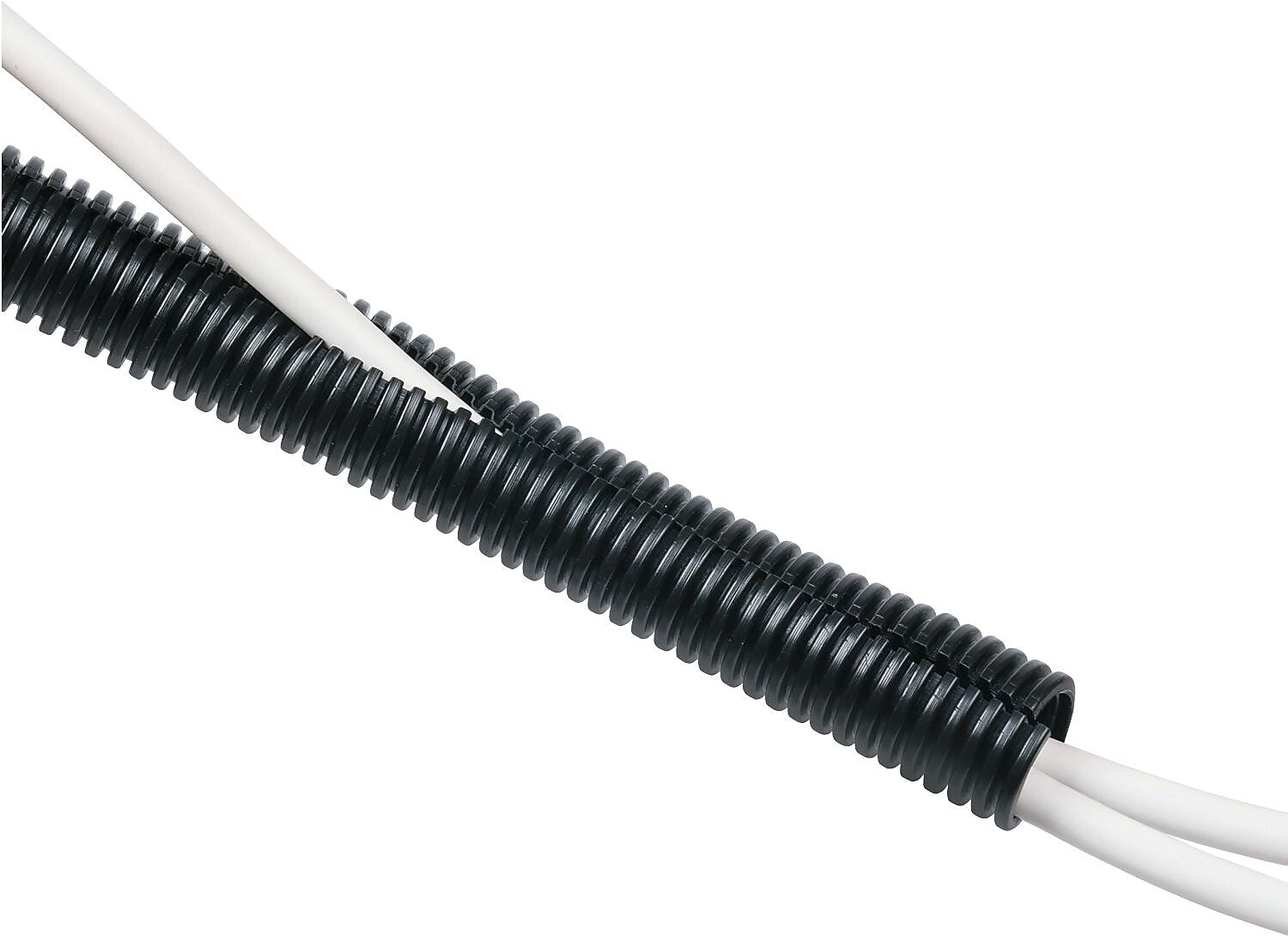 D-Line Cable Tidy Tube, Cord Concealer, 43", Black (CTT1.1/25B)