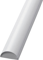 D-Line Decorative Desk Cord Cover, Cord Concealer, 60", White (R5FT5025W)