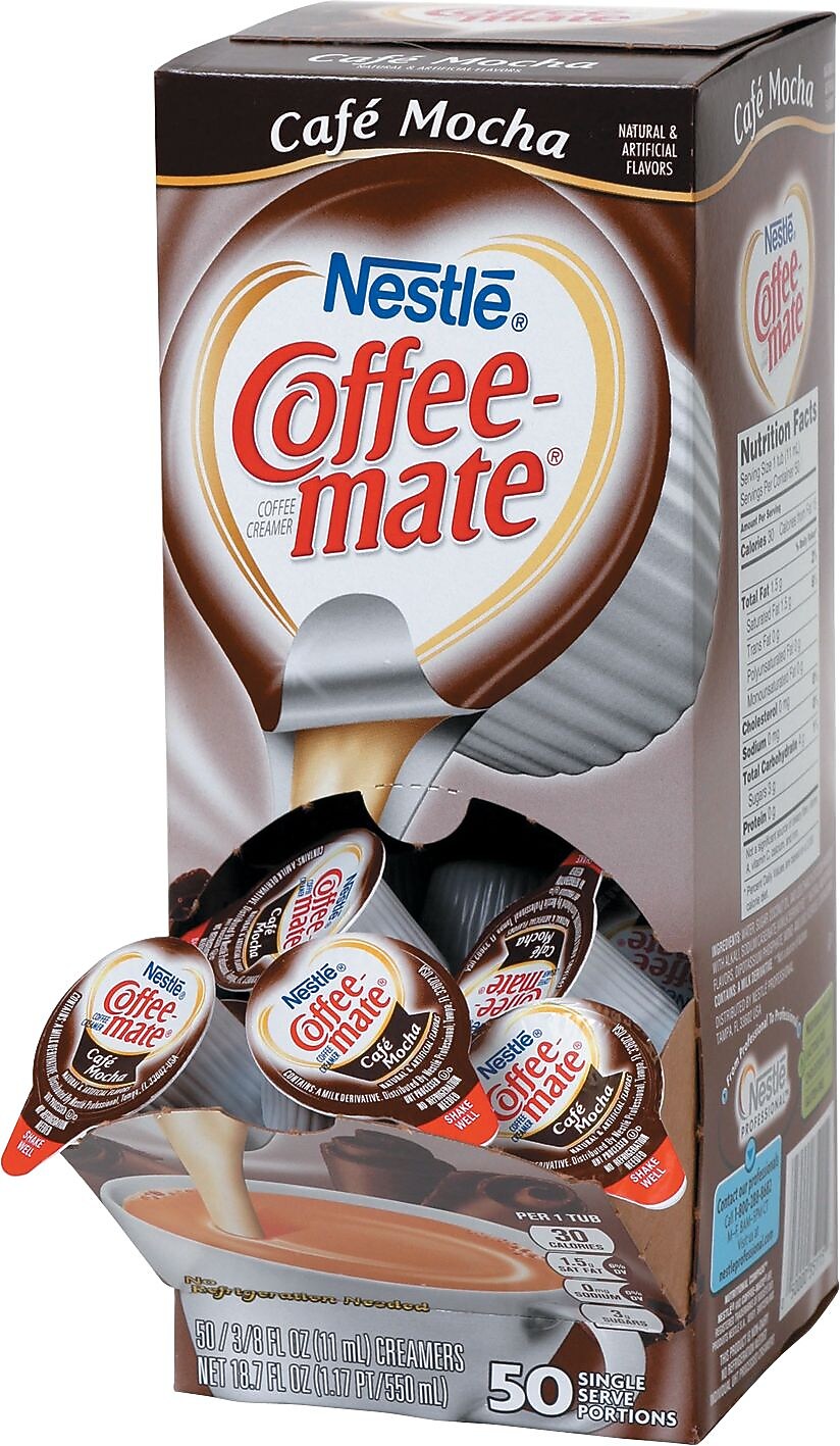 Coffee mate Café Mocha Liquid Creamer, 0.375 oz., 200/Carton (NES35115CT)