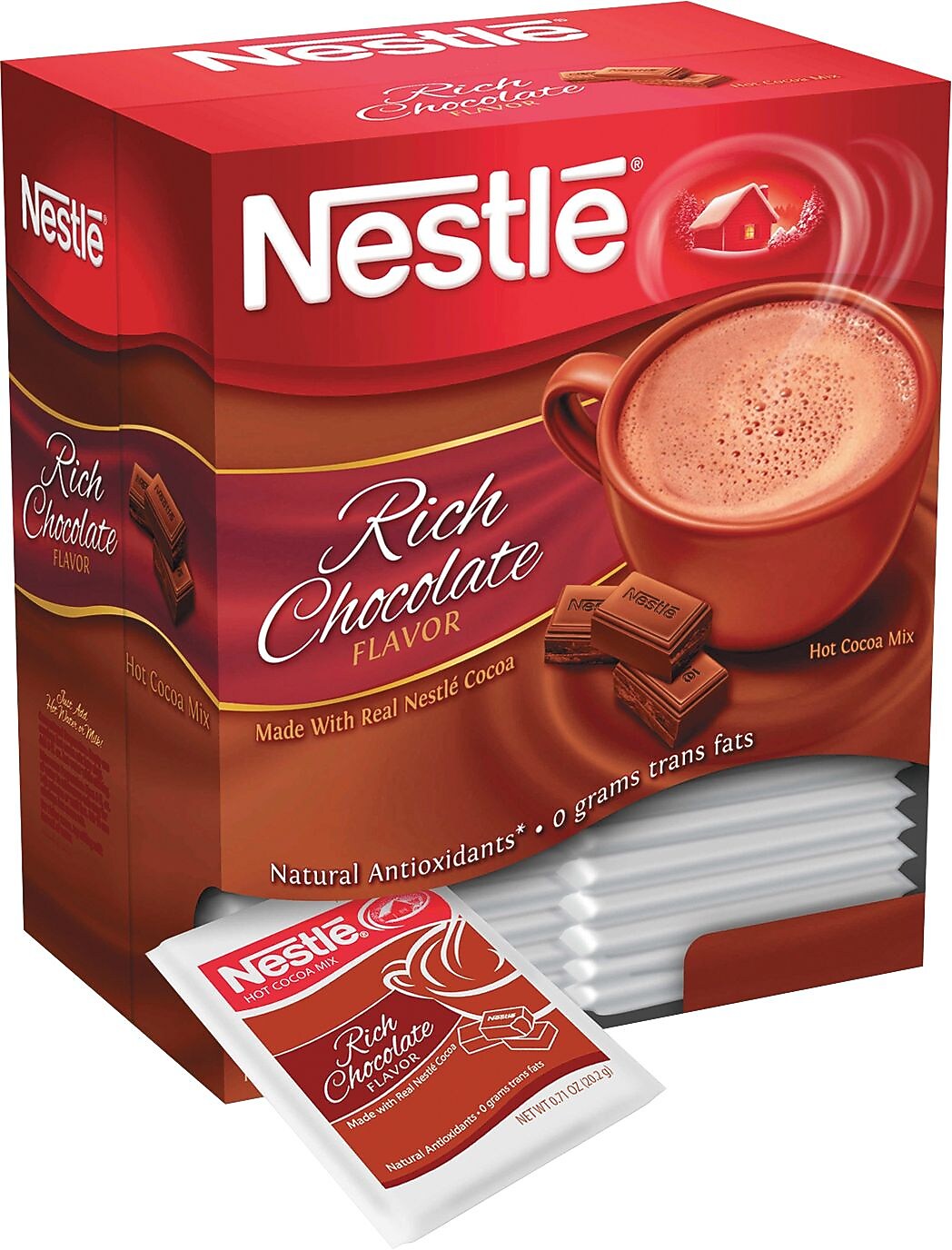 Nestle Instant Rich Chocolate Hot Cocoa, 0.71 oz., 300/Carton (NES25485CT)