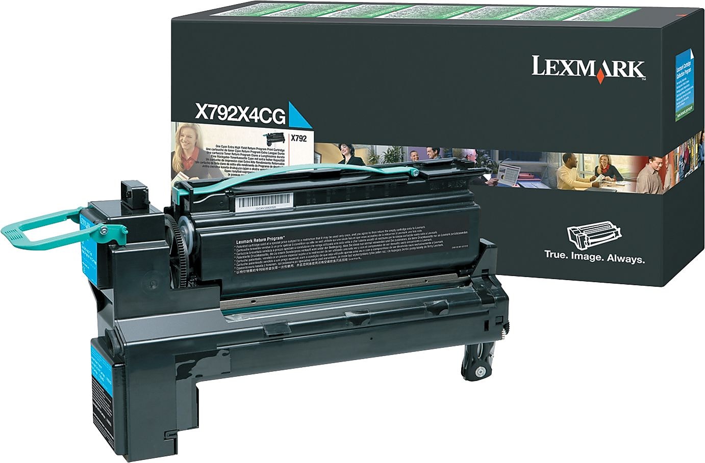 Lexmark X792X4CG Cyan Extra High Yield Toner Cartridge
