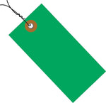 Staples Tyvek Shipping Pre-Wired Tag, 6 1/4" x 3 1/8", Green, 100/Case