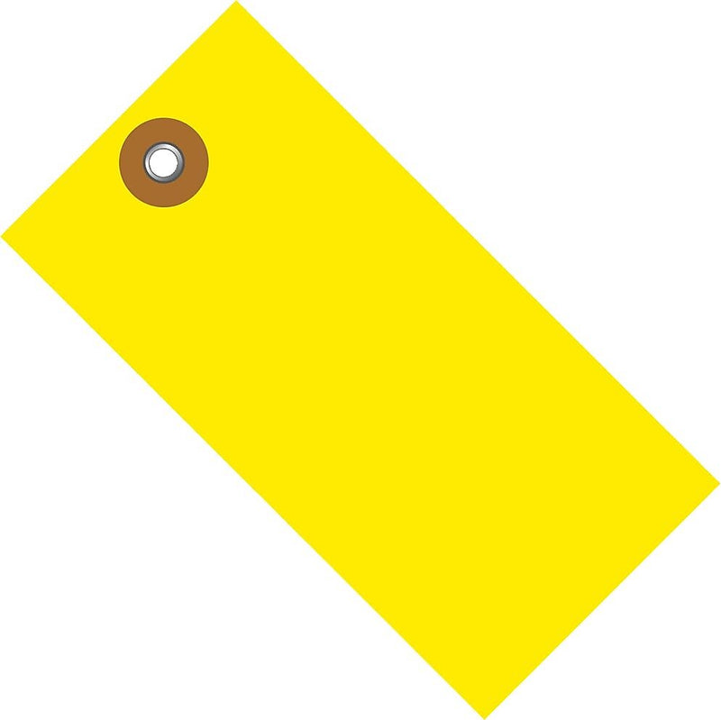 Tyvek Shipping Tag, 4 3/4" x 2 3/8", Yellow, 100/Case