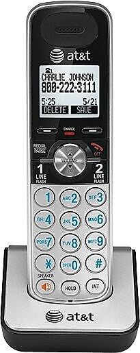 AT&T TL88002 Accessory Handset for TL88102 Phone, Silver/Black