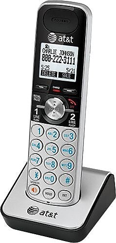 AT&T TL88002 Accessory Handset for TL88102 Phone, Silver/Black