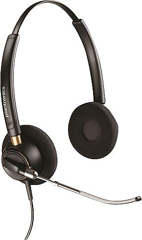 Poly EncorePro 520V Wired Noise Canceling USB-A Bluetooth Stereo Phone & Computer Headset, Black  (783P8AA#ABA)