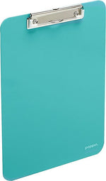 Poppin Plastic Clipboard, Letter Size, Aqua (101348)