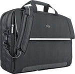 Solo New York Urban Chrysler Polyester Briefcase, Laptop Compatible, Black (LVL330-4)
