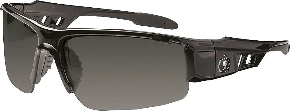 Ergodyne Skullerz® Dagr Safety Glasses, Black/Smoke, Anti-Scratch