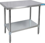 Shain Solutions Rectangular Table, Silver, 35"H x 48"W x 30"D