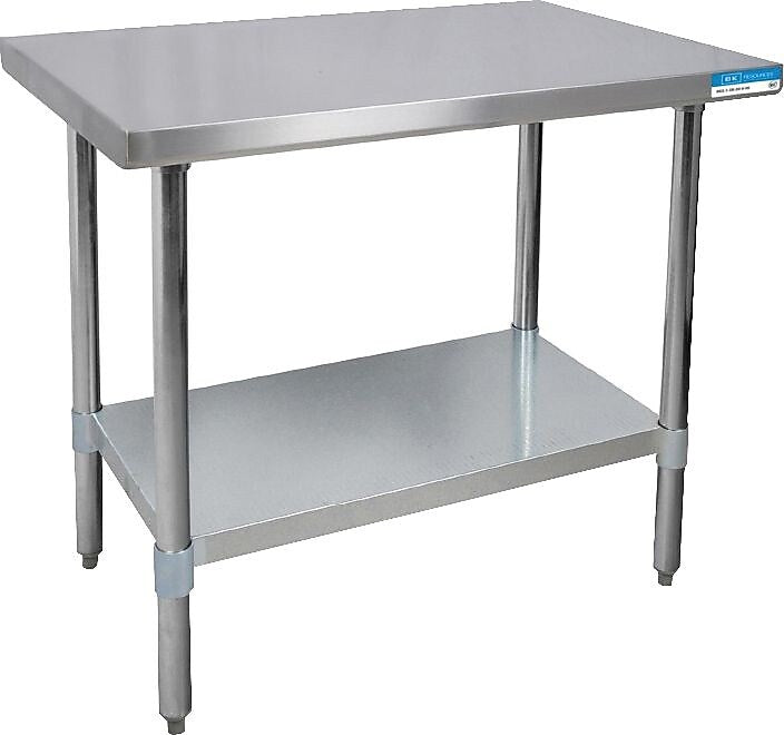 Shain Solutions Rectangular Table, Silver, 35"H x 48"W x 30"D