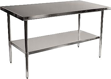 Shain Solutions Rectangular Table, Silver, 35"H x 60"W x 30"D