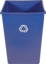 Rubbermaid® Untouchable® Recycling Waste Containers, Square w/PCR Content, Clue, 50 gallon