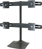 Ergotron DS100 Quad-Monitor Desk Stand Adjustable Monitor, Up to 24", Black (33-324-200)