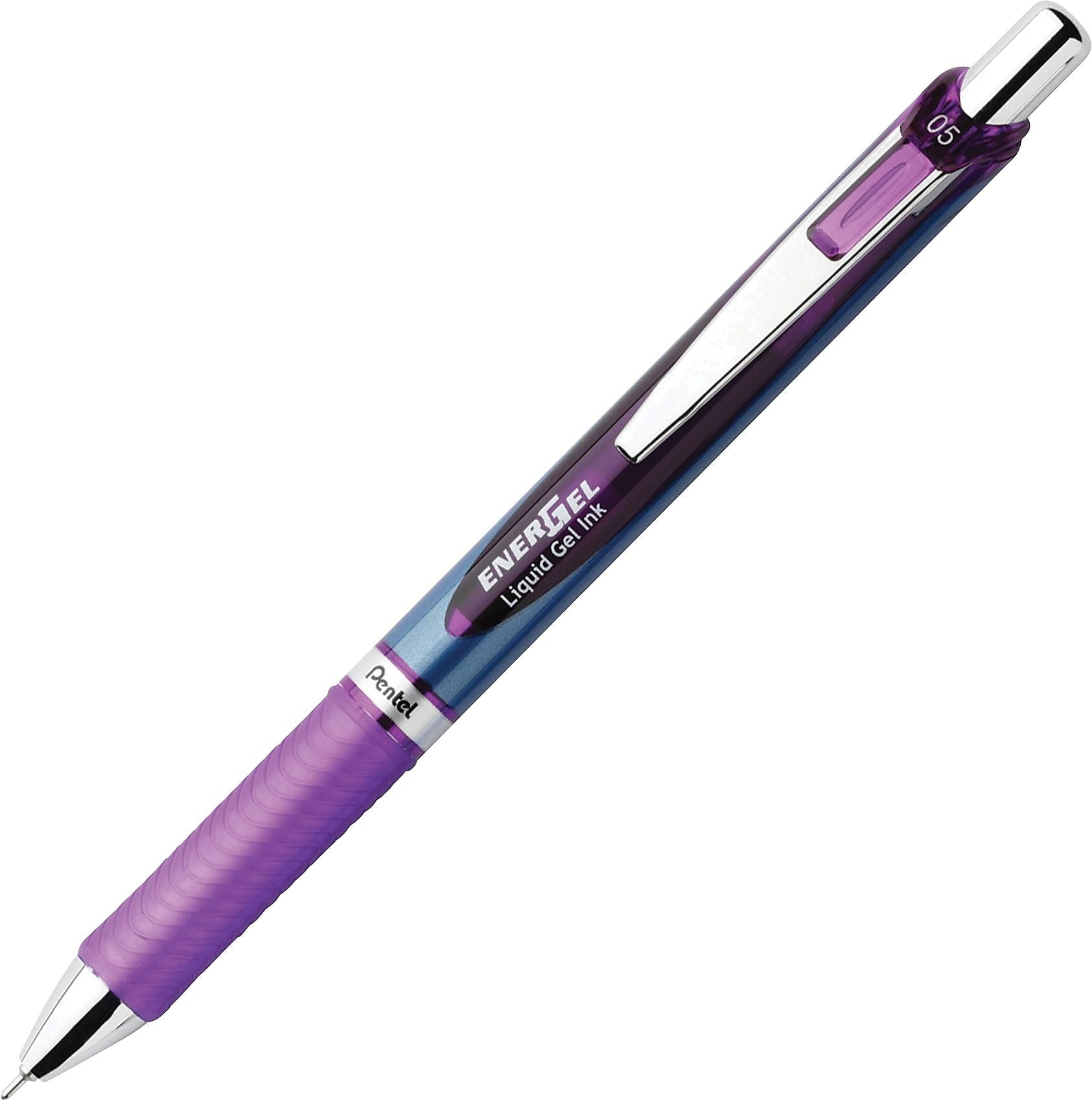 Pentel EnerGel Deluxe RTX Liquid Gel Pen, Fine Point, 0.5mm, Violet Ink (PENBLN75V)