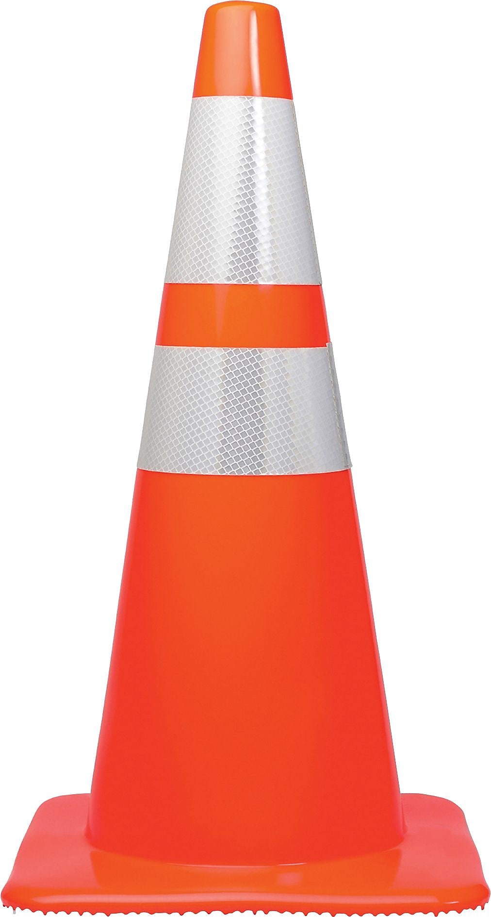 Tatco 28"H Reflective Traffic Cone, Silver (TCO25900)
