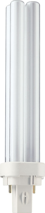 Philips Compact Fluorescent PL-C Lamp, 26 Watts, 2-Pin, Neutral White, 10PK