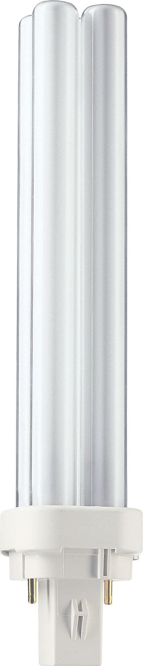 Philips Compact Fluorescent PL-C Lamp, 18 Watts, 2-Pin, Cool White, 10PK