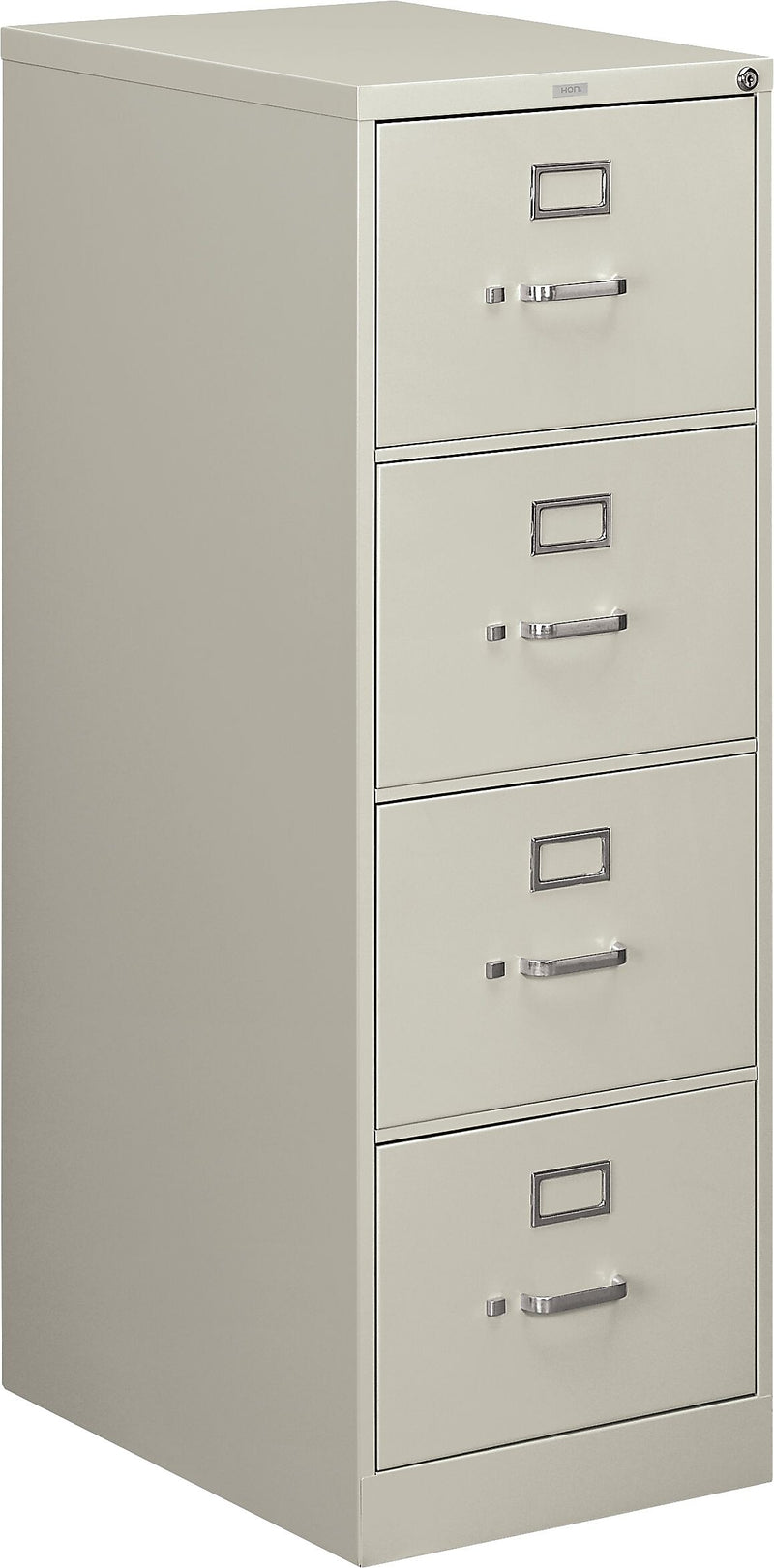 HON® 510 Series 25"D Vertical Files, 4-Drawer, Legal Size, Light Grey