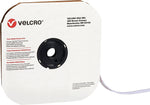 Velcro Loop Only Tape 5/8" x 75' Sticky Back Hook & Loop Fastener, White, Roll (VEL110)