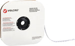 Velcro Loop Only Dots 1/2" Dia. Sticky Individual Back Hook & Loop Fastener, White, 1440/Carton (VEL124)