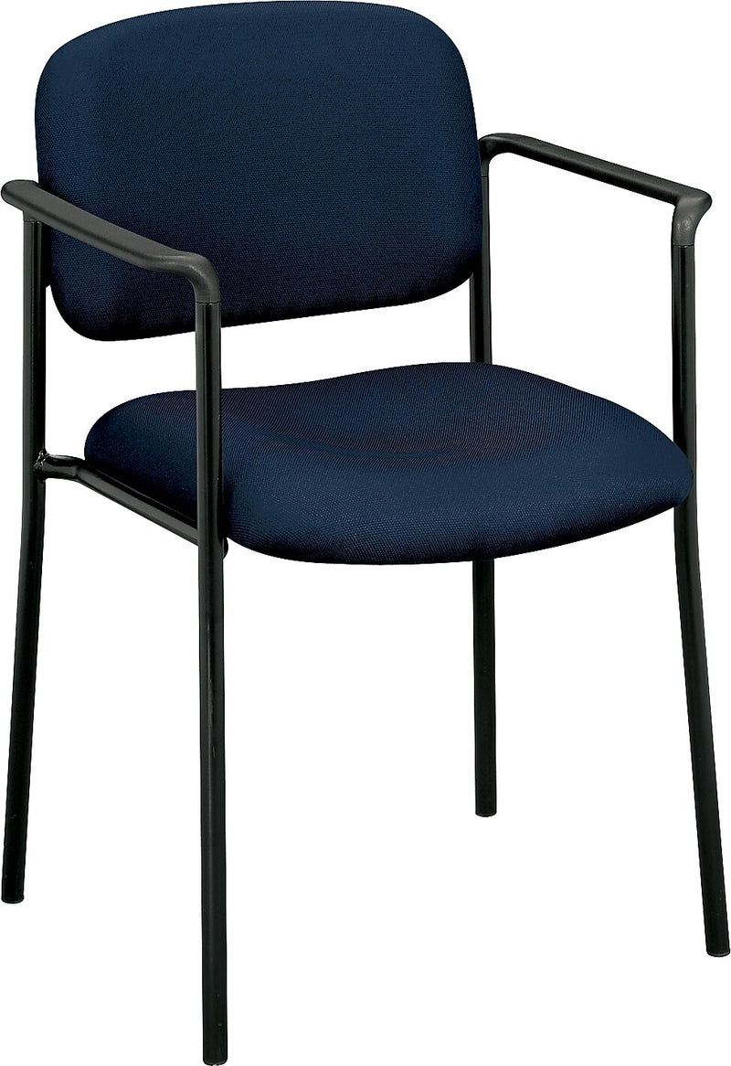HON Scatter Fabric Stacking Guest Chair, Fixed Arms, Navy (BSXVL616VA90)