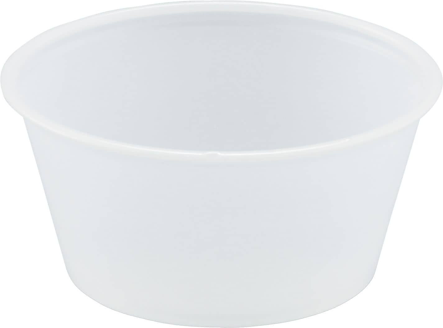 Solo P325 Plastic Souffle Portion Cup, Translucent, 3.25 oz., 2500/Pack