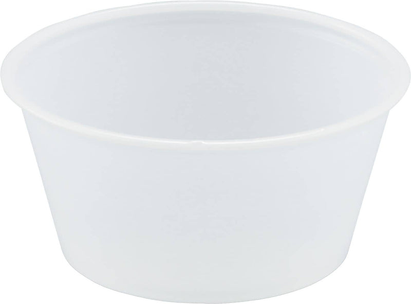 Solo P325 Plastic Souffle Portion Cup, Translucent, 3.25 oz., 2500/Pack