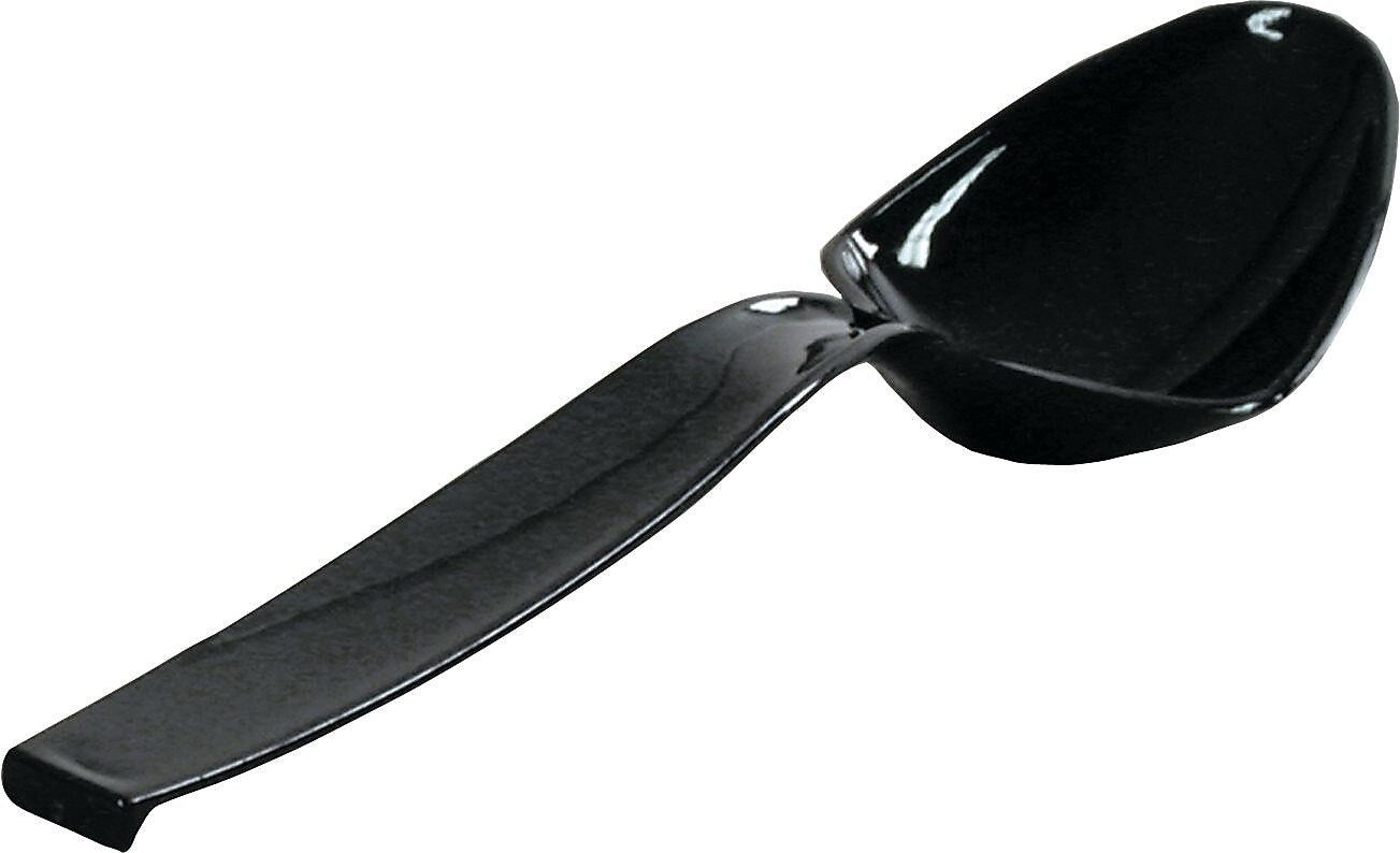 WNA Caterline® 9" Serving Utensils, Plastic, Spoon, Black, 144/Carton (WNA A7SPBL)