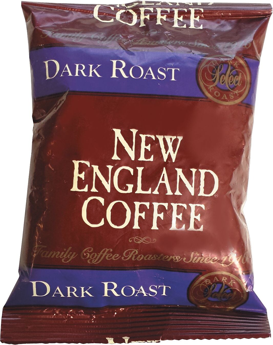 New England Coffee Coffee Portion Packs, French Roast - Dark, 2.5 oz, 24/Carton (026190)
