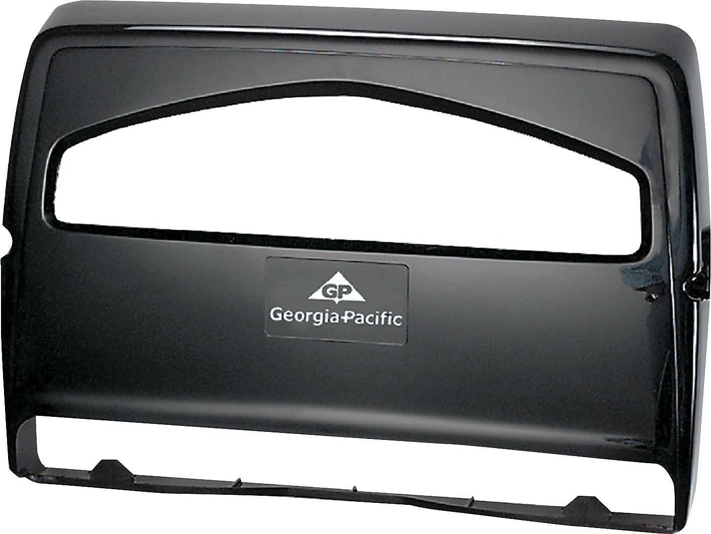 Georgia-Pacific Safe-T-Gard Toilet Seat Cover Dispenser, Half-fold, Black (GPC57748)