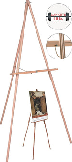 MasterVision Oak Display Tripod Easel, Oak (FLX06203MV)