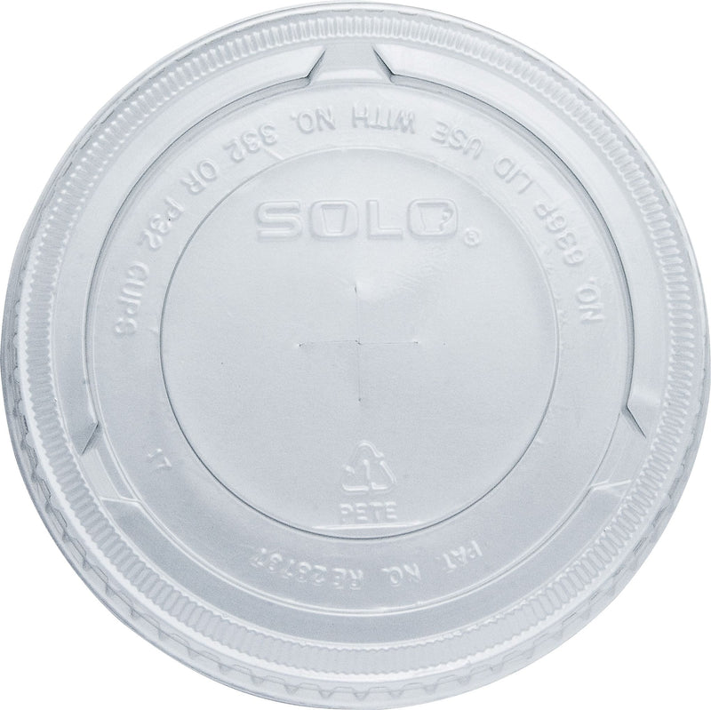 Solo PET Plastic Flat Cold Cup Lids, 500/Carton