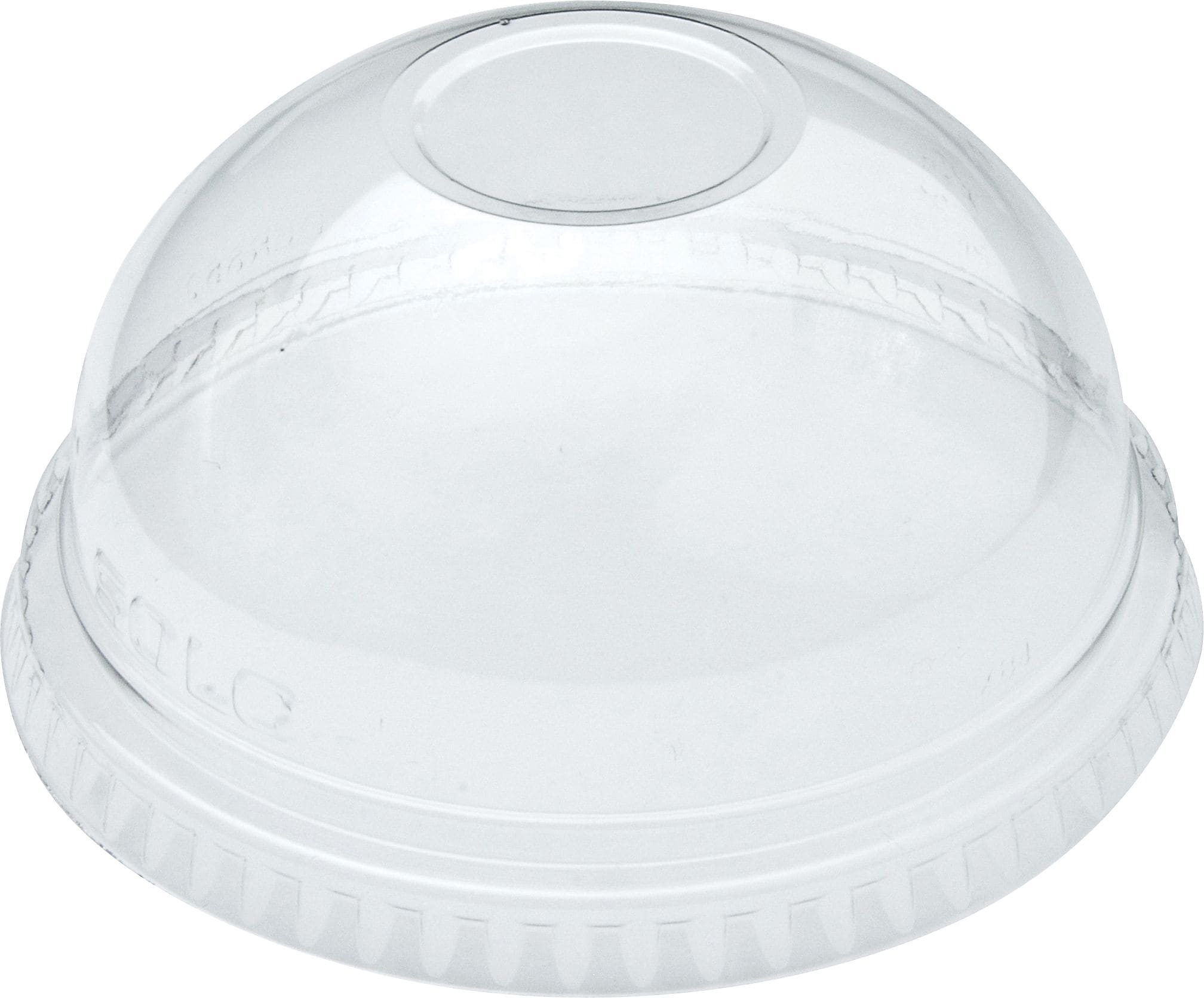 Solo PET Plastic Dome Lids, No Slotted Holes, 1,000/Carton