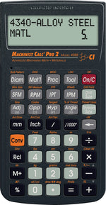 Calculated Industries Machinist Calc Pro 2 (4088) Measuring & Estimating Calculator, Black/Orange