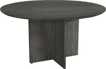 Safco Medina Round Conference Table, Gray Steel, 29 1/2"H x 48"dia.