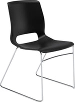 HON Motivate High-Density Stacking Chair, Onyx Shell, 4 per Carton