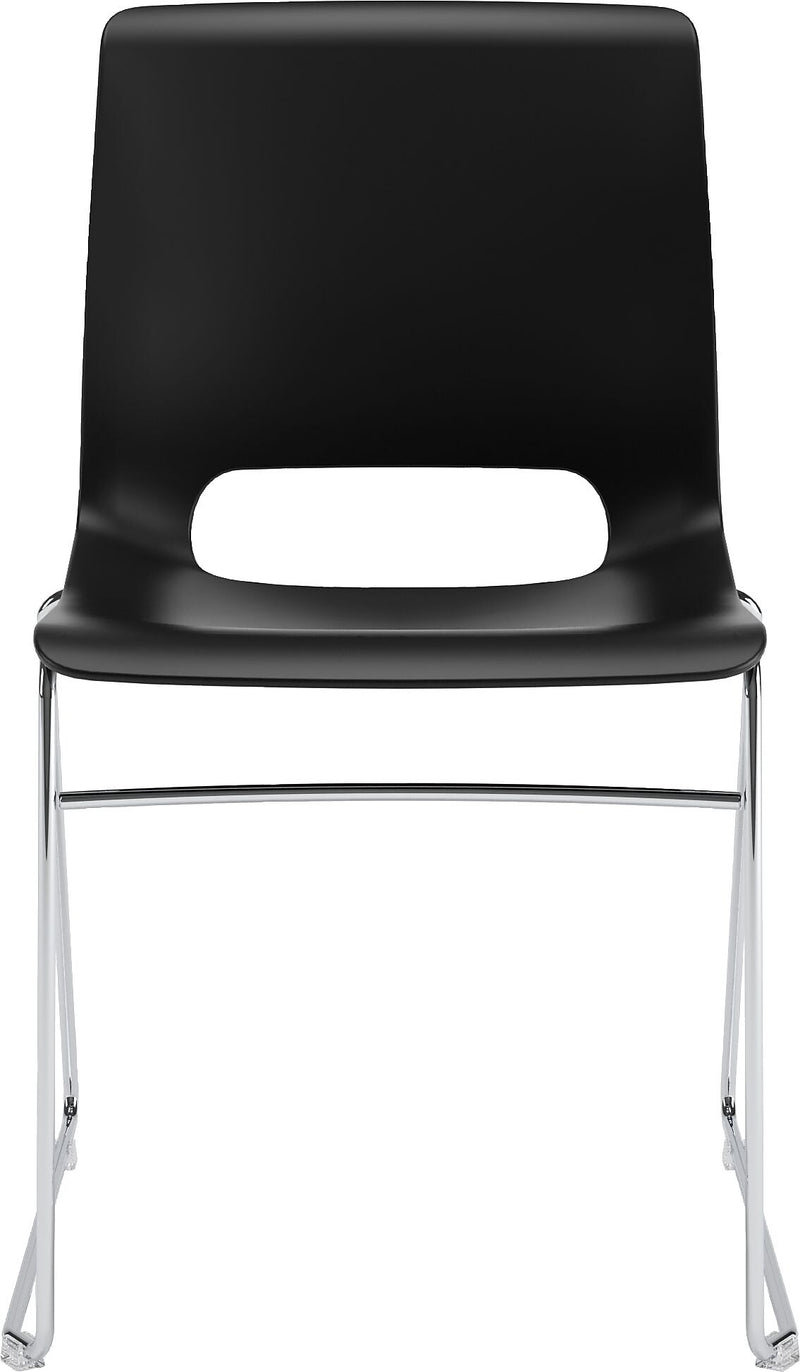 HON Motivate High-Density Stacking Chair, Onyx Shell, 4 per Carton