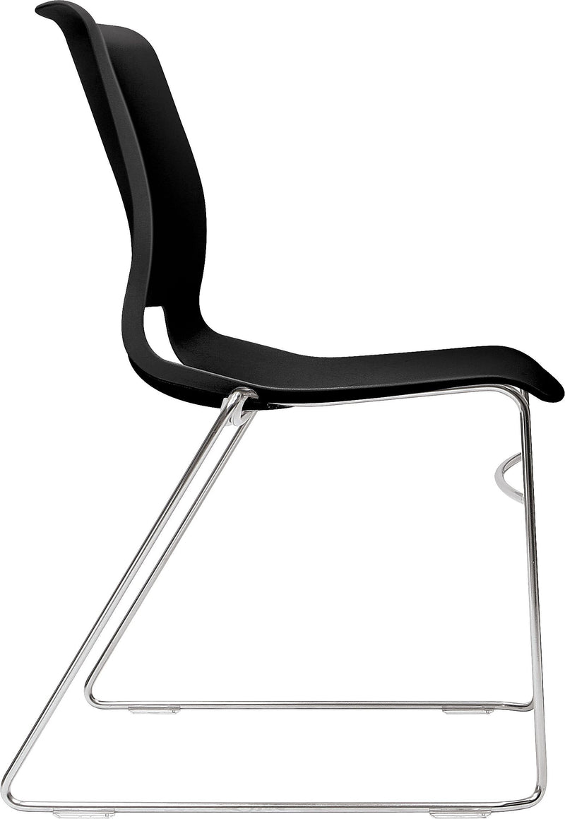 HON Motivate High-Density Stacking Chair, Onyx Shell, 4 per Carton