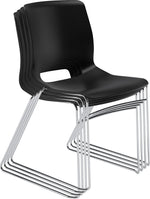 HON Motivate High-Density Stacking Chair, Onyx Shell, 4 per Carton