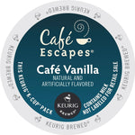 Cafe Escapes Café Vanilla Coffee, Keurig® K-Cup® Pods, 24/Box (6812)