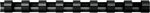 Fellowes 1/2" Plastic Binding Spine Comb, 90 Sheet Capacity, Black, 25/Pack (52323)