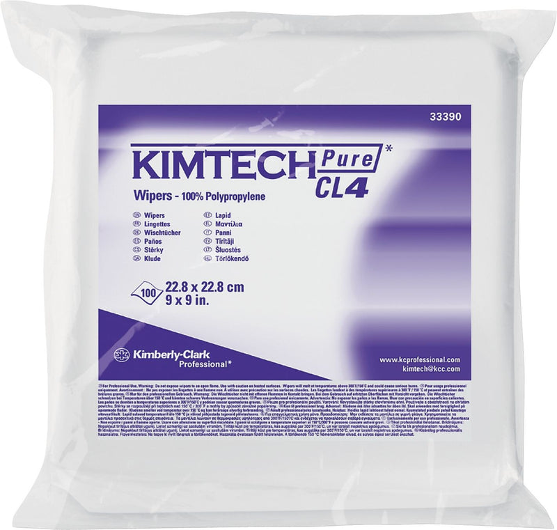 Cl4 Critical Task Wipers, White, 3-Ply, 500/Carton (33390)