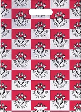 Medical Arts Press® Veterinary Scatter Print Bags, 11" x 15",  Paw Prints (10690)