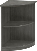 Safco Medina Bookcase 2 Shelf 29 1/2"H, Gray Steel (MVBQ2LGS)