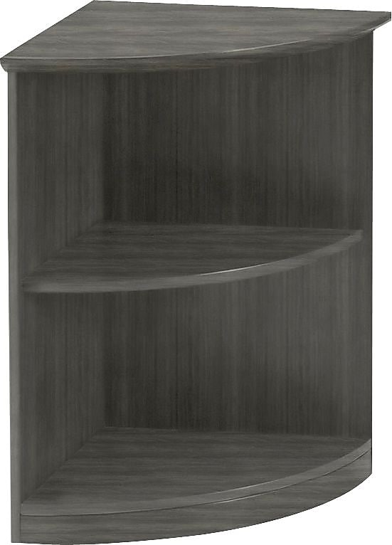 Safco Medina Bookcase 2 Shelf 29 1/2"H, Gray Steel (MVBQ2LGS)
