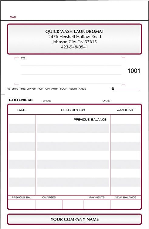 Sales Form, Register, 4" x 6-1/2", 3-Part, Qty 1000