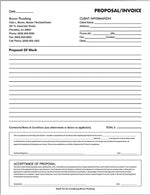 Custom Form, Blue or Black, Glued, 8-1/2" x 11", 4-Part, Qty 500