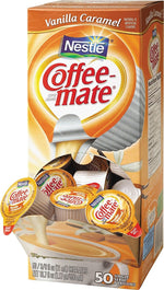 Coffee Mate Vanilla Caramel Dairy Free Liquid Creamer, 0.38 oz., 50 Tubs/Box, 4/Boxes(NES79129CT)