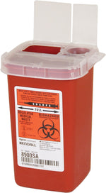 Kendall Sharps Containers, 1 Quart with Clear Lid, 10/Box (SR1Q100900)